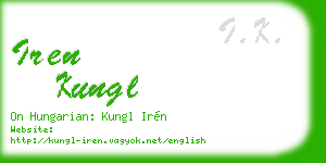 iren kungl business card