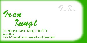 iren kungl business card